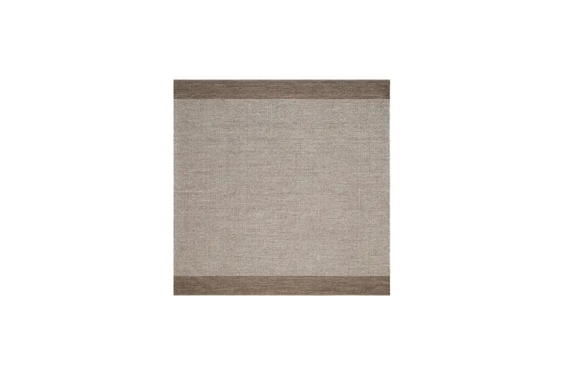 Alva Bomullsmatta 300x300 cm Kvadratisk, Mörkbeige