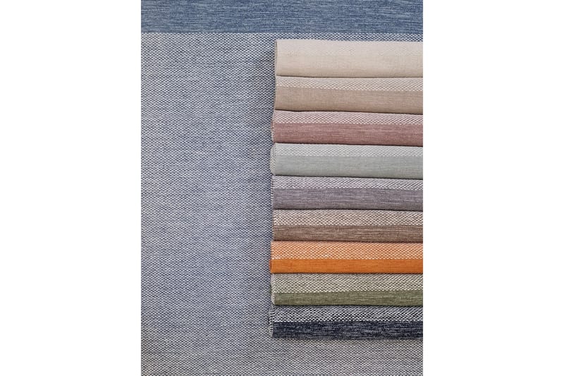 Alva Bomullsmatta 75x150 cm Oval - Blå - Textil & mattor - Matta - Modern matta - Bomullsmatta