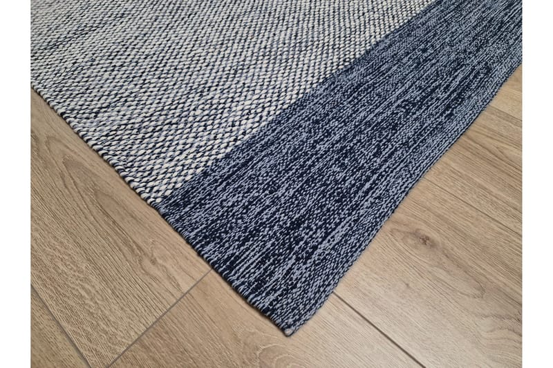 Alva Bomullsmatta 75x150 cm Oval - Blå - Textil & mattor - Matta - Modern matta - Bomullsmatta