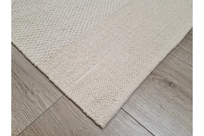Alva Bomullsmatta 75x150 cm Oval - Creme - Textil & mattor - Matta - Modern matta - Bomullsmatta