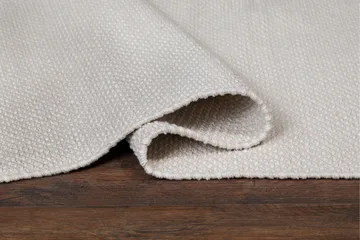 Alva Bomullsmatta 75x150 cm Oval - Creme - Textil & mattor - Matta - Modern matta - Bomullsmatta