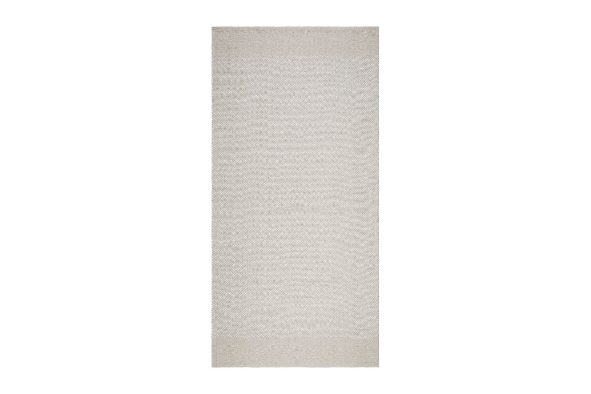 alva bomullsmatta 75x150 cm oval - creme