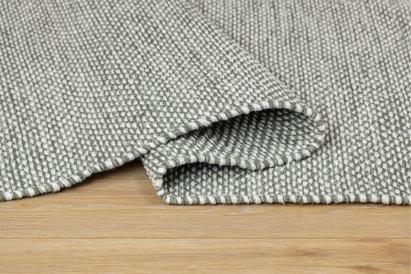 Alva Bomullsmatta 75x150 cm Oval - Grön - Textil & mattor - Matta - Modern matta - Bomullsmatta