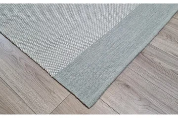 Alva Bomullsmatta 75x150 cm Oval - Ljusgrön - Textil & mattor - Matta - Modern matta - Bomullsmatta