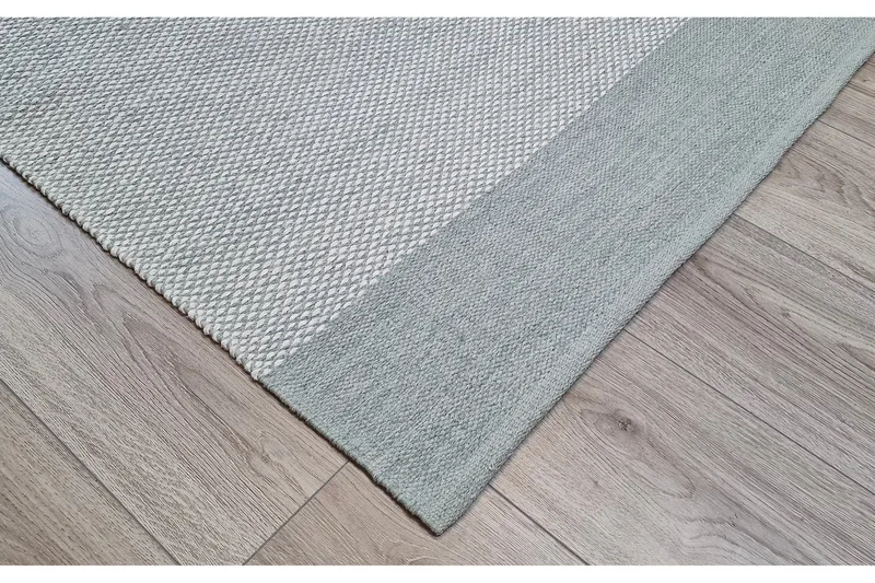 Alva Bomullsmatta 75x150 cm Oval - Ljusgrön - Textil & mattor - Matta - Modern matta - Bomullsmatta