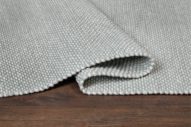 Alva Bomullsmatta 75x150 cm Oval - Ljusgrön - Textil & mattor - Matta - Modern matta - Bomullsmatta