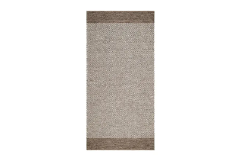 Alva Bomullsmatta 75x150 cm Oval - Mörkbeige - Textil & mattor - Matta - Modern matta - Bomullsmatta