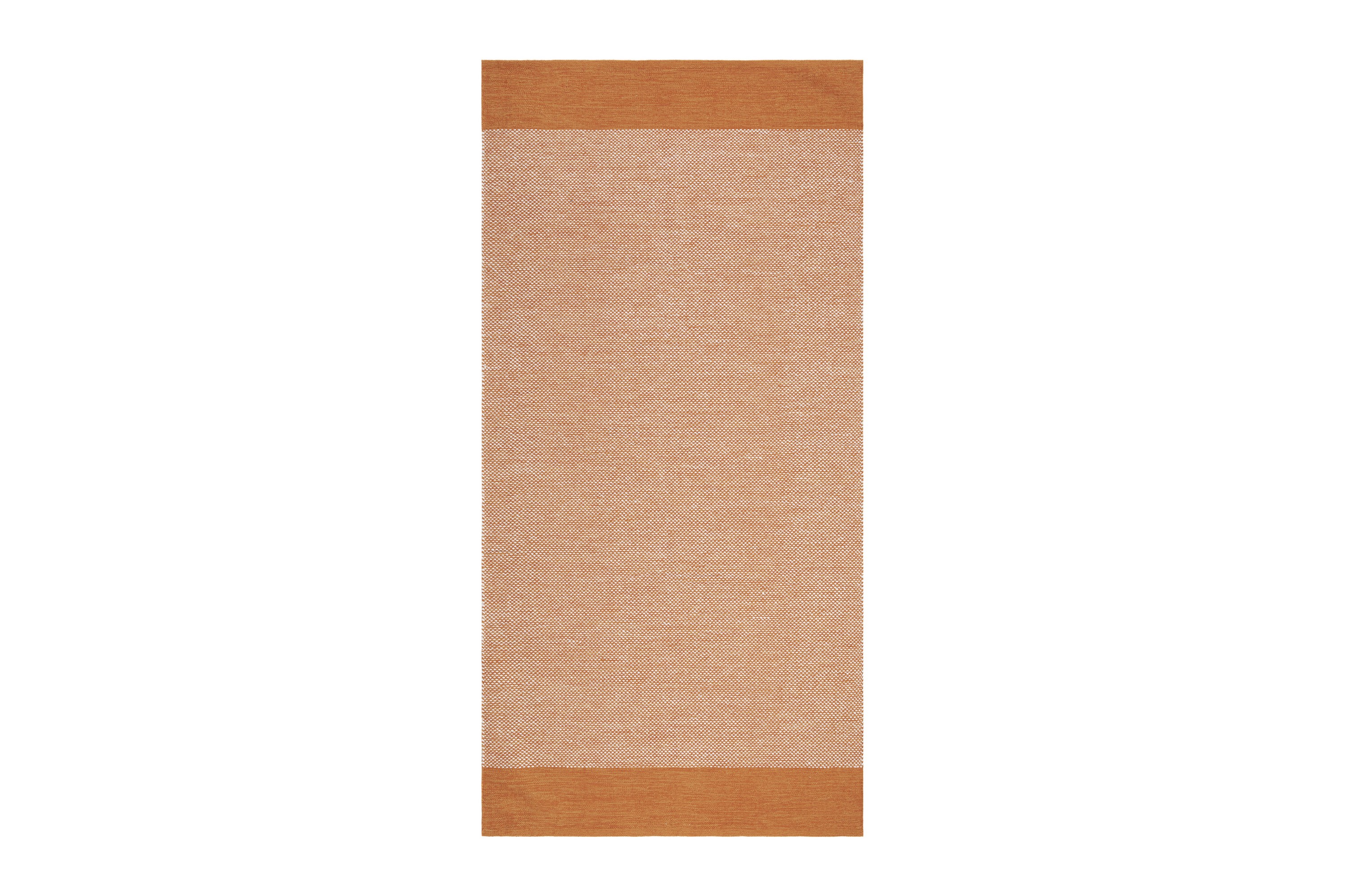 Alva Bomullsmatta 75x150 cm Oval Orange