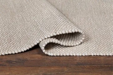 Alva Bomullsmatta 75x150 cm Oval - Sand - Textil & mattor - Matta - Modern matta - Bomullsmatta