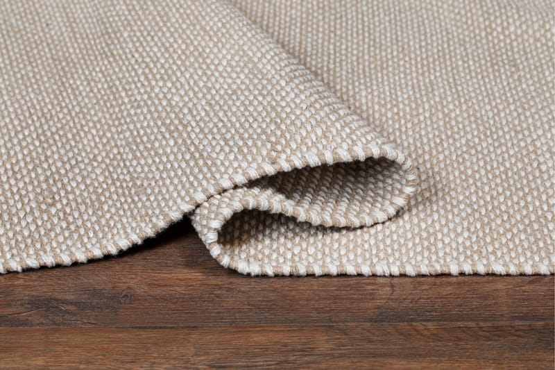 Alva Bomullsmatta 75x150 cm Oval - Sand - Textil & mattor - Matta - Modern matta - Bomullsmatta