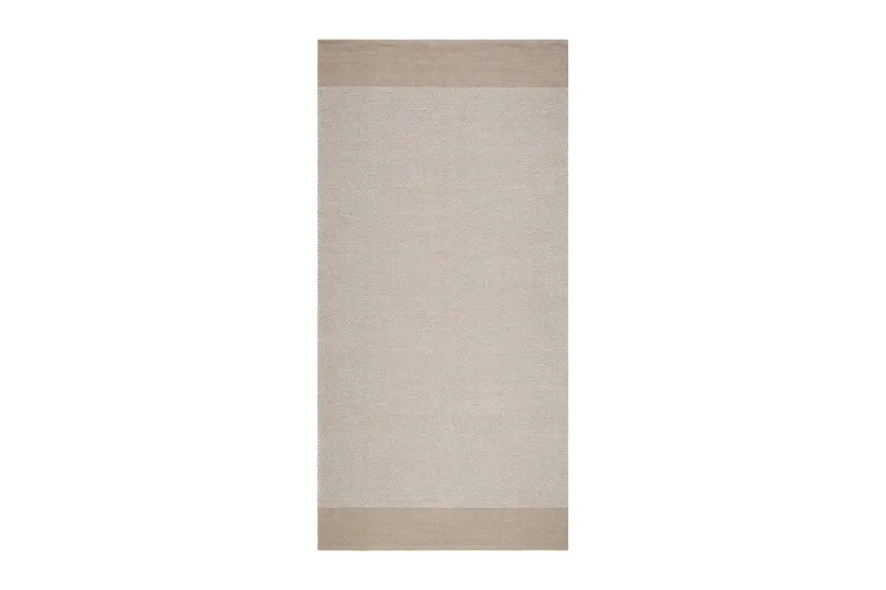 Alva Bomullsmatta 75x150 cm Oval - Sand - Textil & mattor - Matta - Modern matta - Bomullsmatta