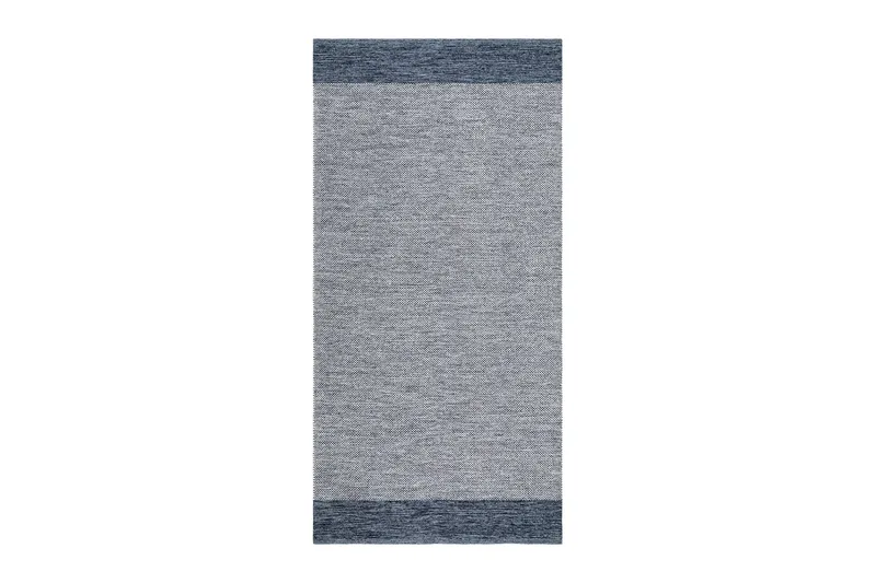 Alva Bomullsmatta 75x220 cm Oval - Blå - Textil & mattor - Matta - Modern matta - Bomullsmatta