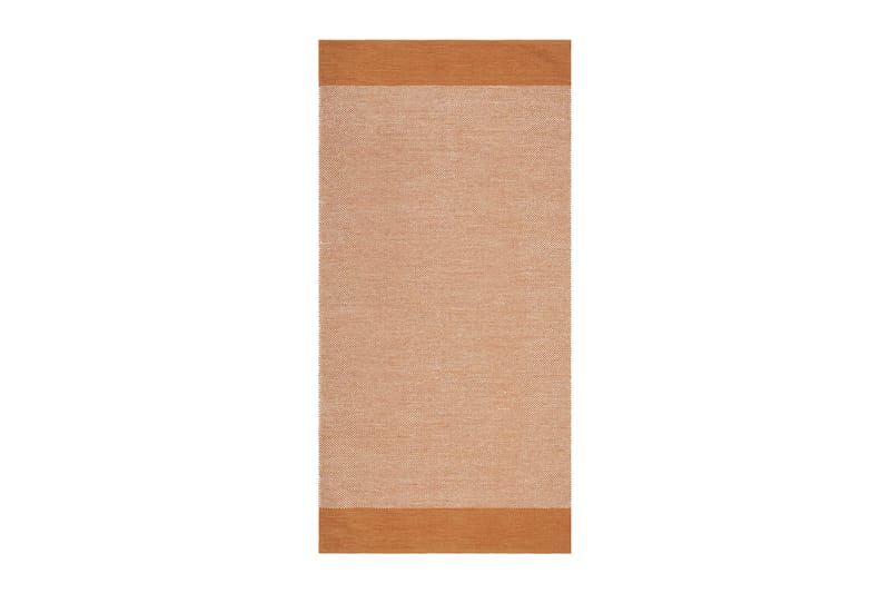 Alva Bomullsmatta 75x220 cm Oval - Orange - Textil & mattor - Matta - Modern matta - Bomullsmatta