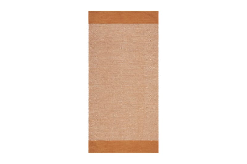 Alva Bomullsmatta 75x220 cm Oval - Orange - Textil & mattor - Matta - Modern matta - Bomullsmatta