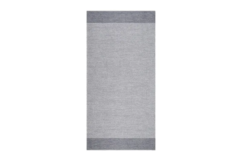 Alva Bomullsmatta 75x340 cm Oval - Grå - Textil & mattor - Matta - Modern matta - Bomullsmatta