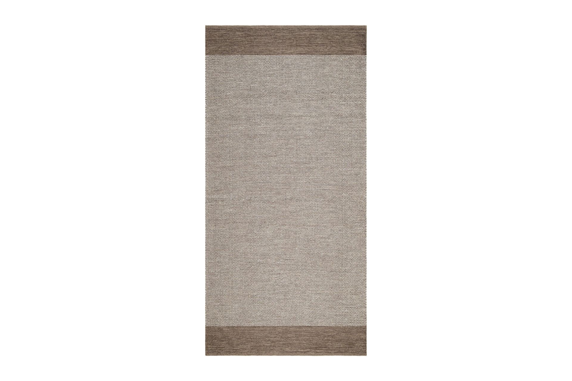 Alva Bomullsmatta 75x340 cm Oval - M&ouml;rkbeige