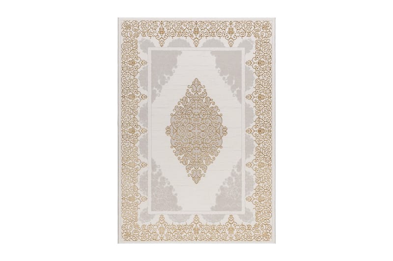 Ankara Wiltonmatta 160x230 cm, Beige/Guld
