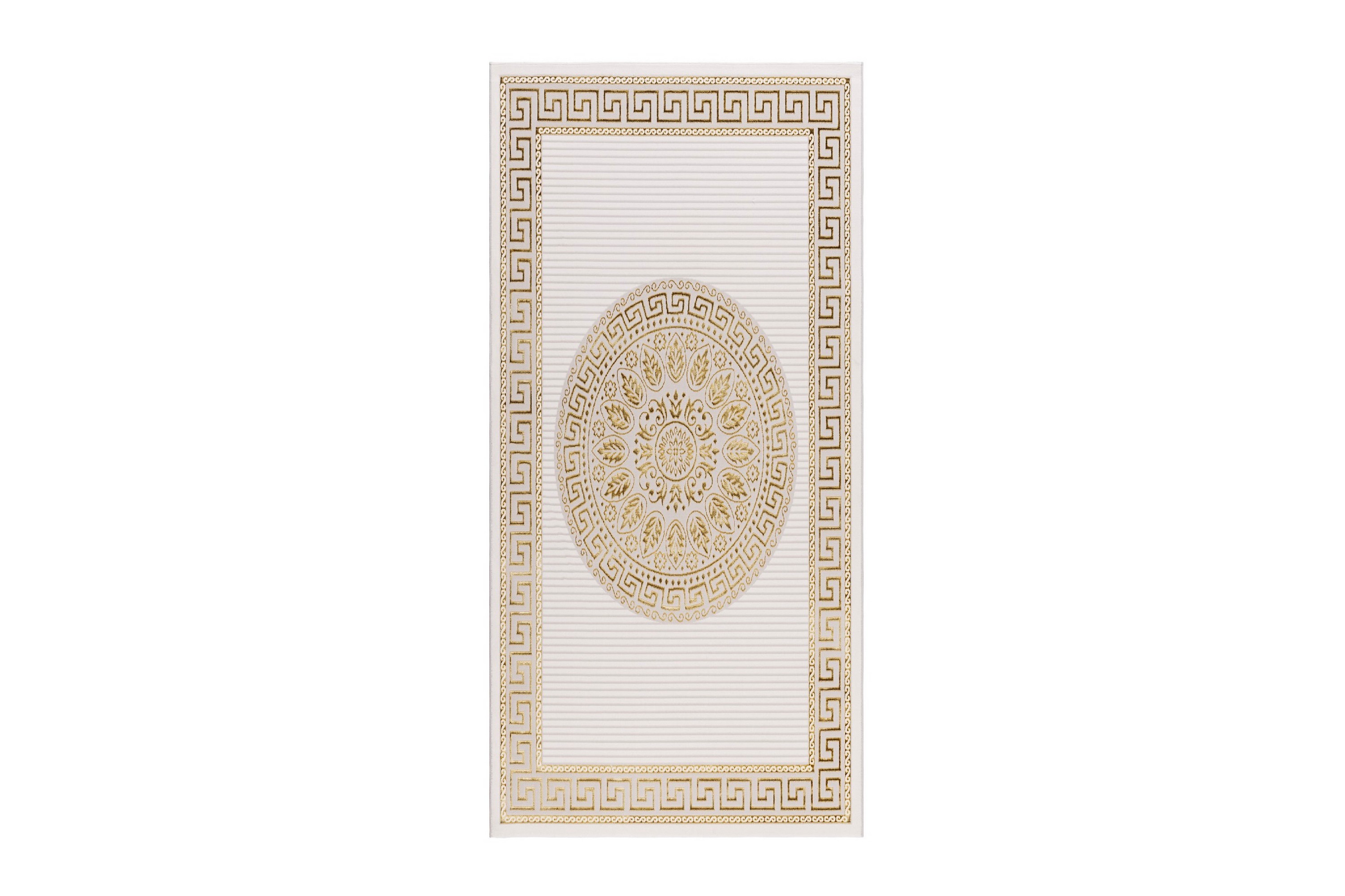 Ankara Wiltonmatta 80x150 cm Beige/Guld