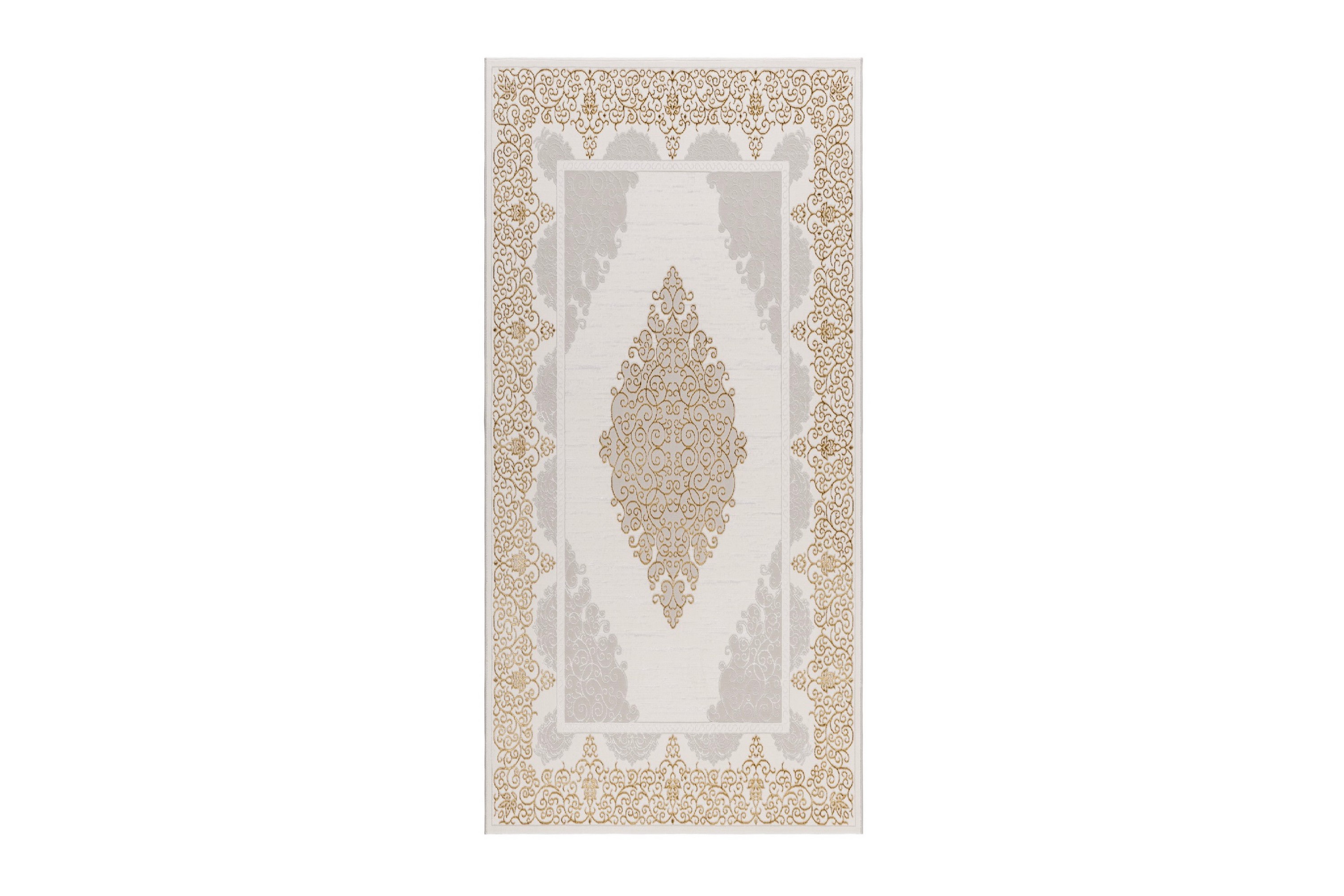 ankara wiltonmatta 80x150 cm - beige/guld