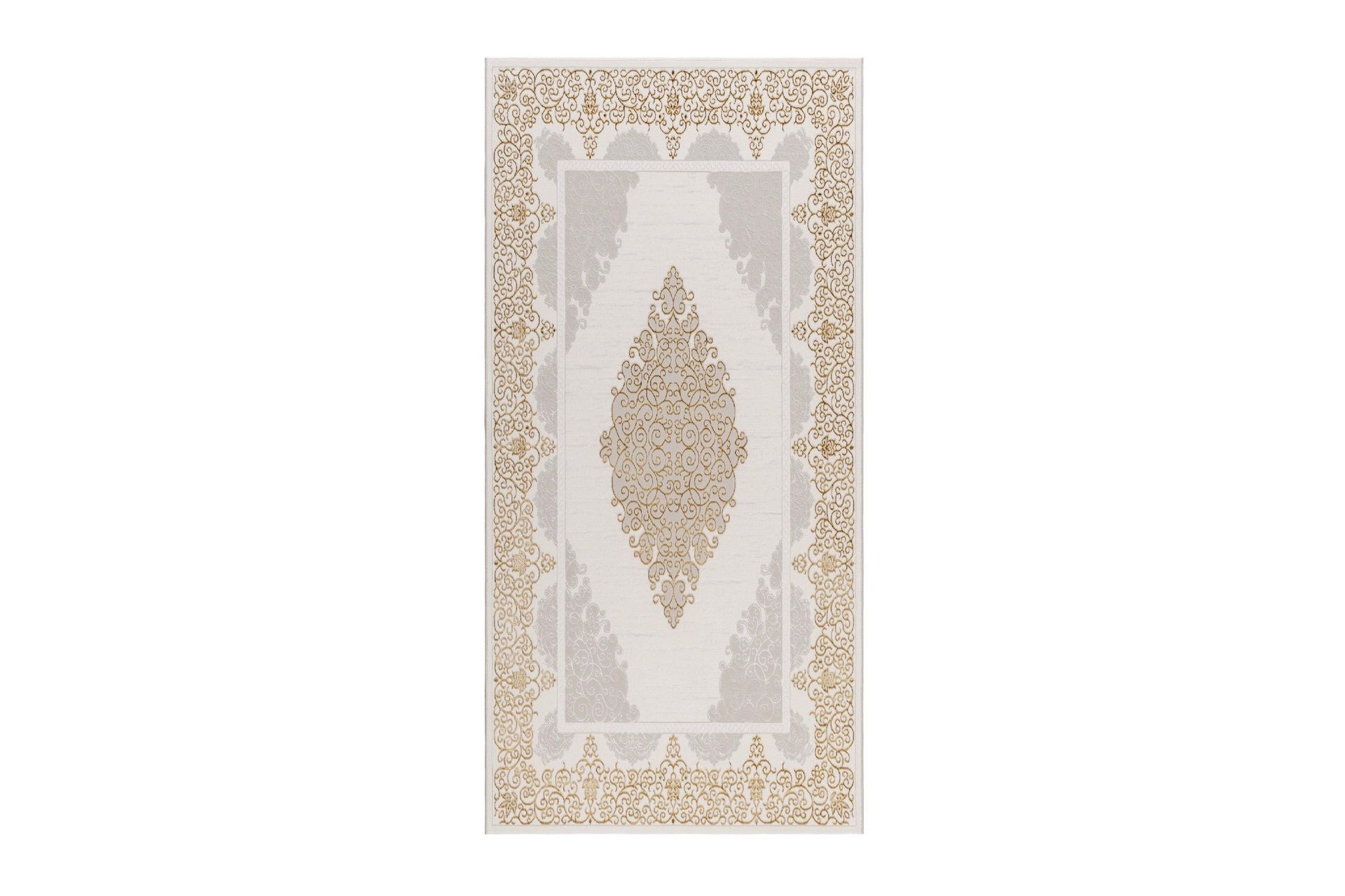 Ankara Wiltonmatta 80x300 cm - Beige/Guld