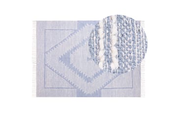 Ansar Bomullsmatta 140x200 cm - Blå - Textil & mattor - Matta - Modern matta - Bomullsmatta