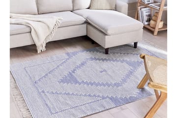 Ansar Bomullsmatta 140x200 cm - Blå - Textil & mattor - Matta - Modern matta - Bomullsmatta