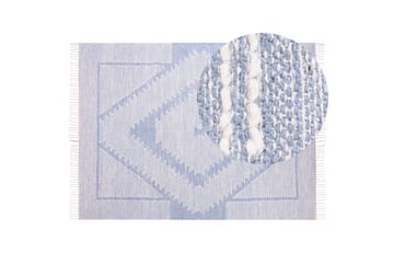 Ansar Bomullsmatta 160x230 cm - Blå - Textil & mattor - Matta - Modern matta - Bomullsmatta