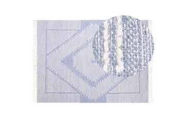 Ansar Bomullsmatta 160x230 cm - Blå - Textil & mattor - Matta - Modern matta - Bomullsmatta