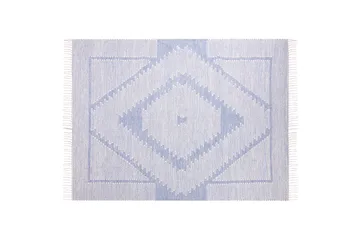 Ansar Bomullsmatta 160x230 cm - Blå - Textil & mattor - Matta - Modern matta - Bomullsmatta