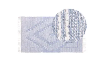 Ansar Bomullsmatta 80x150 cm - Blå - Textil & mattor - Matta - Modern matta - Bomullsmatta