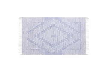 Ansar Bomullsmatta 80x150 cm - Blå - Textil & mattor - Matta - Modern matta - Bomullsmatta