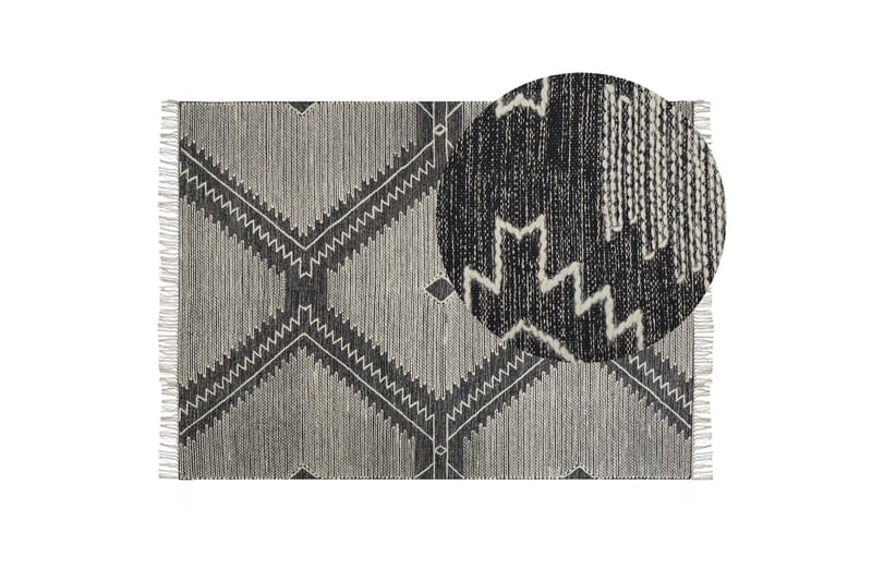 Arbaa Bomullsmatta 140x200 cm - Svart/Vit - Textil & mattor - Matta - Modern matta - Bomullsmatta