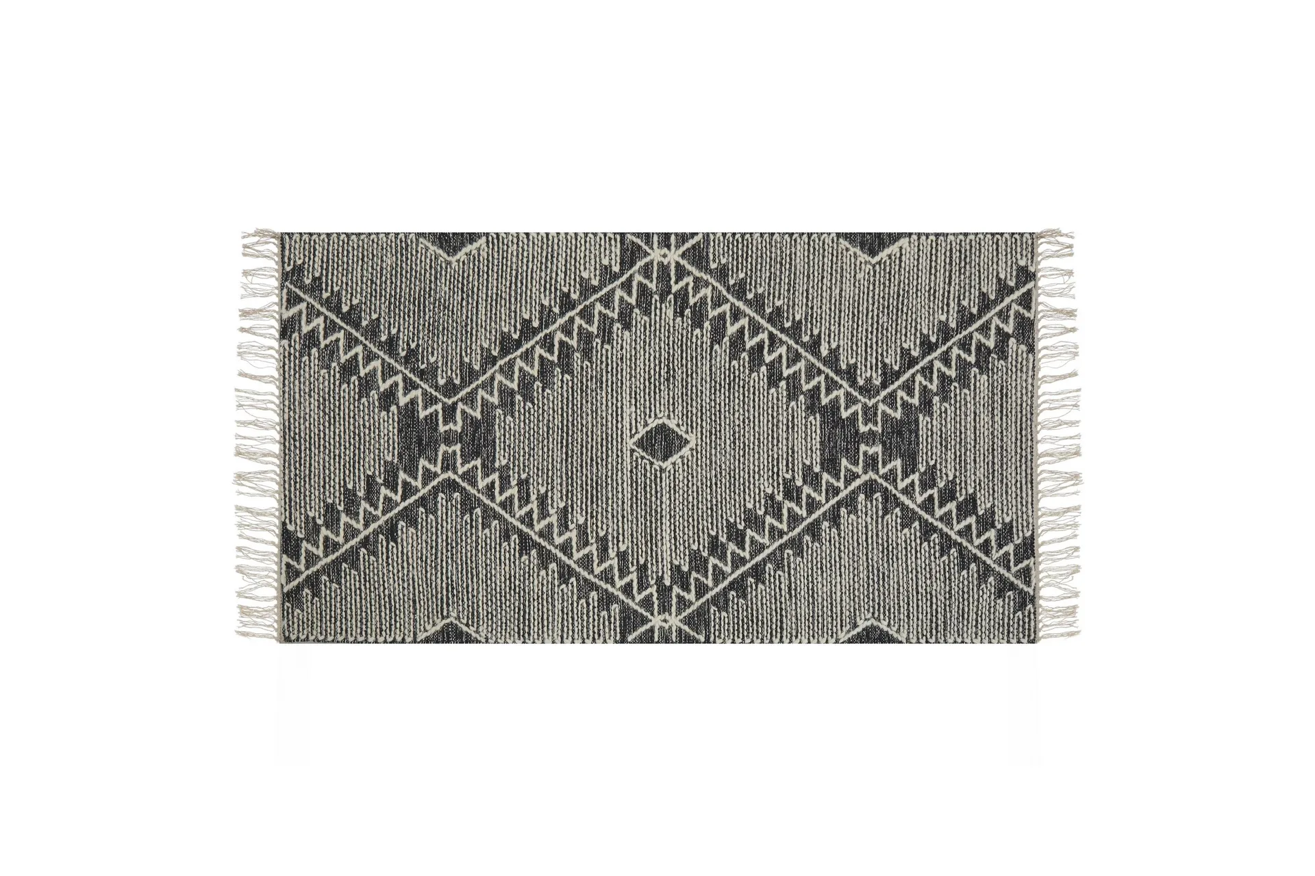 Arbaa Bomullsmatta 140x200 cm - Svart/Vit