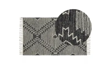 Arbaa Bomullsmatta 80x150 cm - Svart/Vit - Textil & mattor - Matta - Modern matta - Bomullsmatta