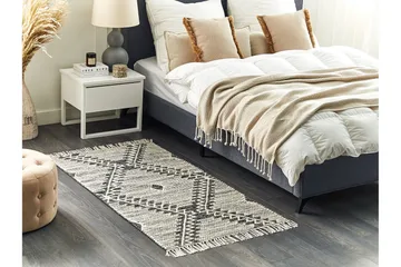 Arbaa Bomullsmatta 80x150 cm - Svart/Vit - Textil & mattor - Matta - Modern matta - Bomullsmatta