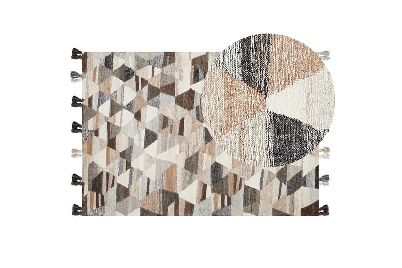 Argavand Ullmatta 160x230 cm - Beige - Textil & mattor - Matta - Modern matta - Ullmatta