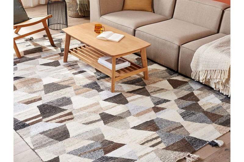 Argavand Ullmatta 200x300 cm - Beige - Textil & mattor - Matta - Modern matta - Ullmatta