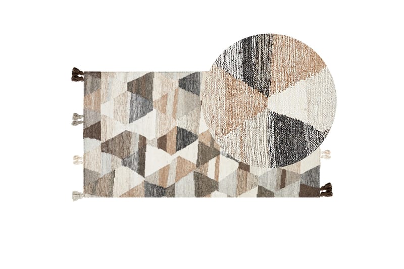 Argavand Ullmatta 80x150 cm - Beige - Textil & mattor - Matta - Modern matta - Ullmatta