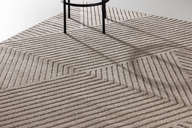 Aron Plastmatta 160x230 cm - Brun - Textil & mattor - Matta - Modern matta - Wiltonmatta