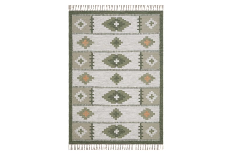 Arvika Ullmatta 140x200 cm Rektangulär - Grön - Textil & mattor - Matta - Modern matta - Ullmatta