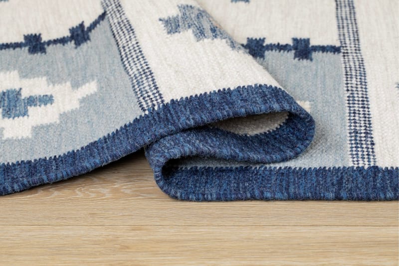 Arvika Ullmatta 200x300 cm Rektangulär - Blå - Textil & mattor - Matta - Modern matta - Ullmatta