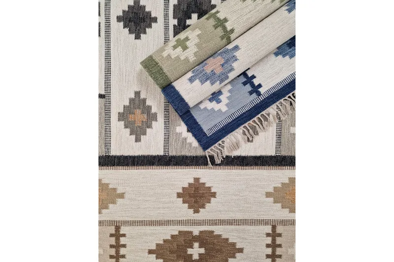 Arvika Ullmatta 200x300 cm Rektangulär - Grön - Textil & mattor - Matta - Modern matta - Ullmatta