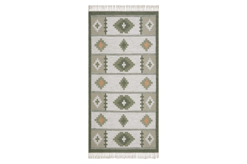 Arvika Ullmatta 80x200 cm Rektangulär - Grön - Textil & mattor - Matta - Modern matta - Ullmatta