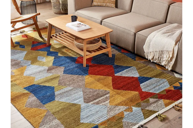 Arzakan Ullmatta 200x300 cm - Röd - Textil & mattor - Matta - Modern matta - Ullmatta