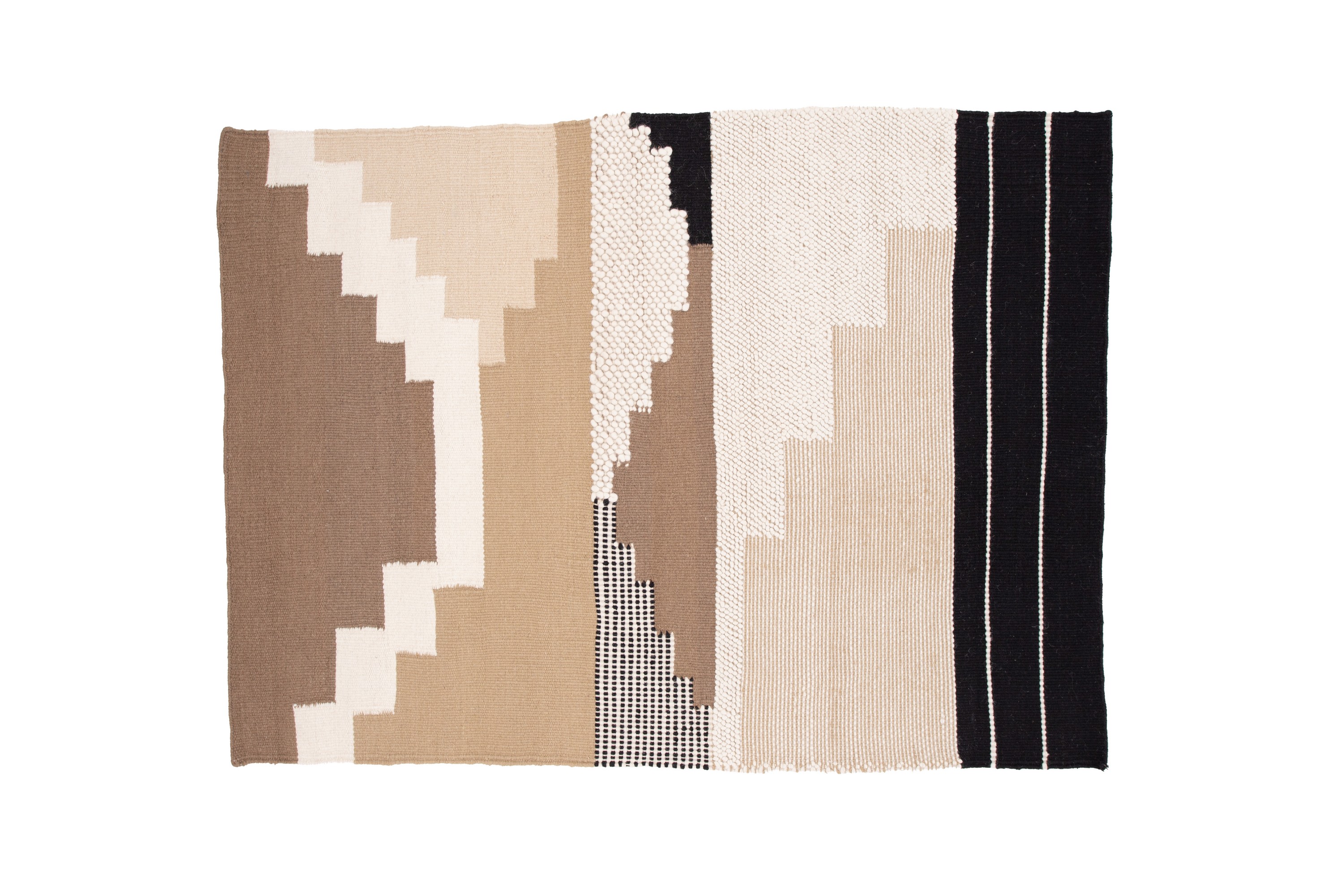 aston ullmatta 160x230 cm rektangulär - brun