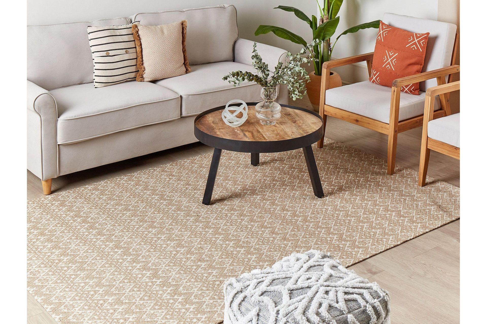 Atima Jutematta 160x230 cm - Beige