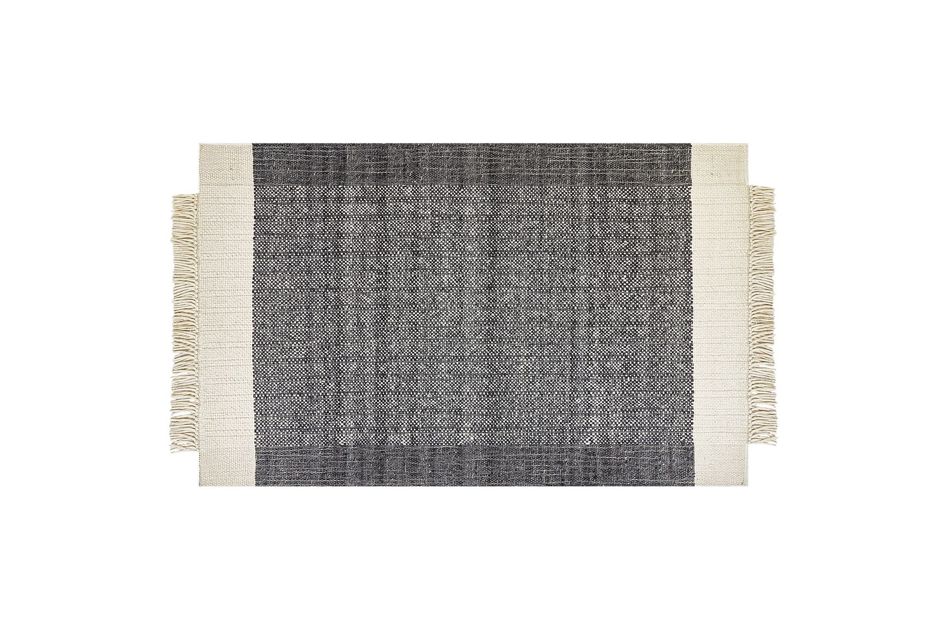 Atlanti Ullmatta 140x200 cm - Svart/Vit