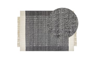 Atlanti Ullmatta 140x200 cm - Svart/Vit - Textil & mattor - Matta - Modern matta - Ullmatta