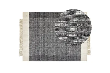 Atlanti Ullmatta 160x230 cm - Svart/Vit - Textil & mattor - Matta - Modern matta - Ullmatta
