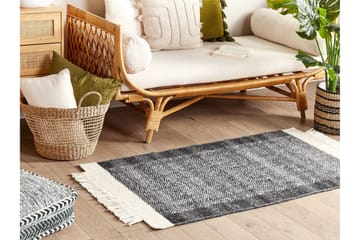 Atlanti Ullmatta 80x150 cm - Svart/Vit - Textil & mattor - Matta - Modern matta - Ullmatta